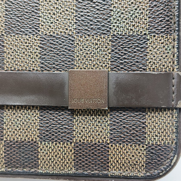 TRIBECA Damier Ebene Coated Canvas Brown