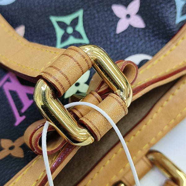 LV × TM SHARLEEN MM Monogram Coated Canvas Black