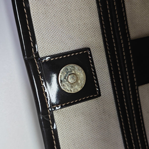 Joy Medium Monogram Coated Canvas Beige