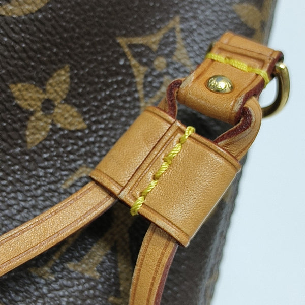 NEVERFULL MM Monogram Coated Canvas Brown