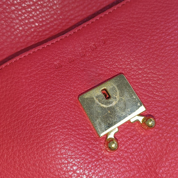 Calfskin Crossbody Bag Red