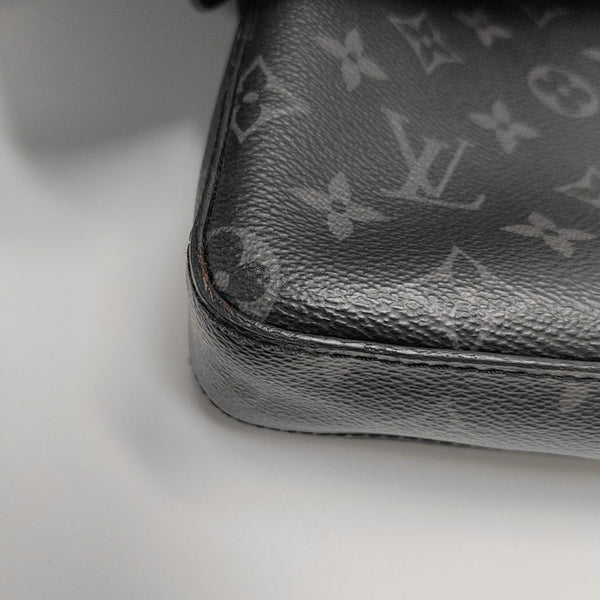 TRIO Monogram Coated Canvas Gray