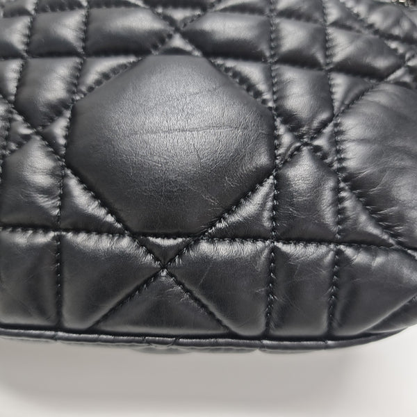 Diortravel Nomad Small Cannage Calfskin Black