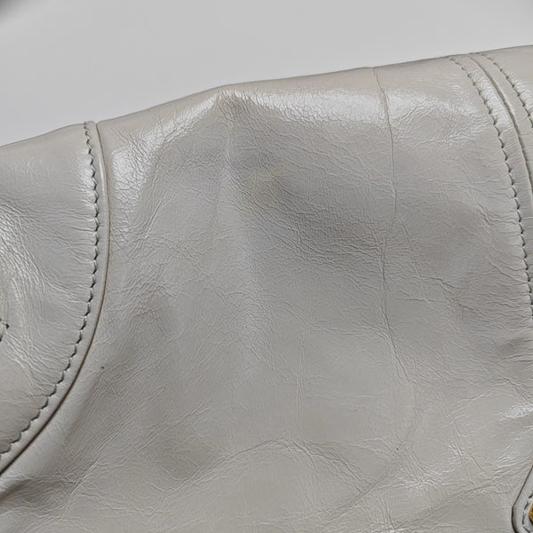 Bonnie Medium Quilted Calfskin White
