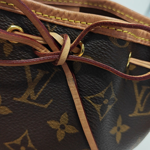 NÉONOÉ Nano Monogram Coated Canvas Brown