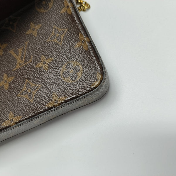 Authenticated pre-owned FÉLICIE Monogram Coated Canvas Brown - Shoulder Bag at Looply