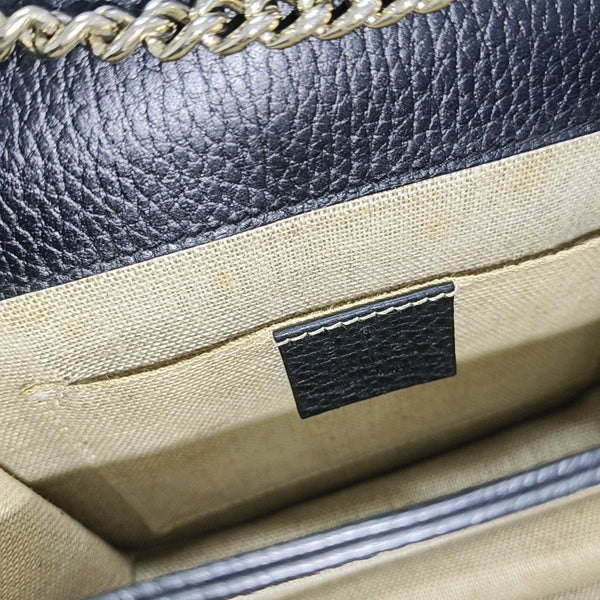 Interlocking G Small Calfskin Black