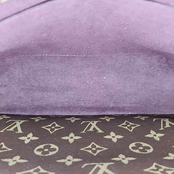 MONTAIGNE MM Monogram Coated Canvas Brown