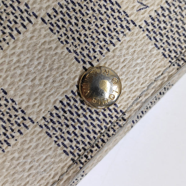 Damier Azur Coated Canvas Key Pouch White