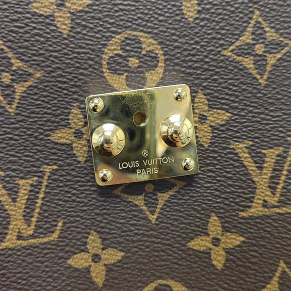 CAMERA BOX Monogram Coated Canvas Brown