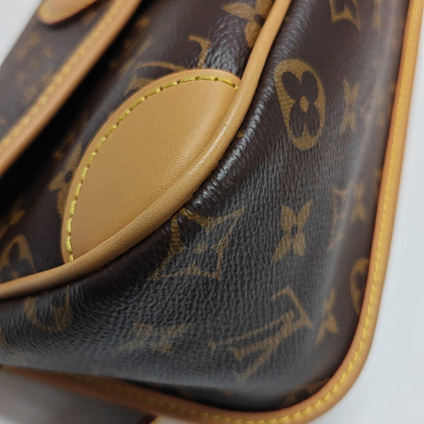 DIANE Monogram Coated Canvas Brown