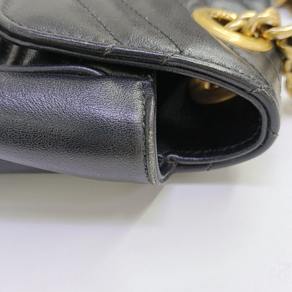 GG Marmont Medium Quilted Calfskin Black