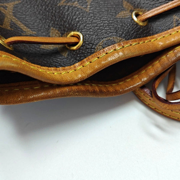NÉONOÉ Nano Monogram Coated Canvas Brown