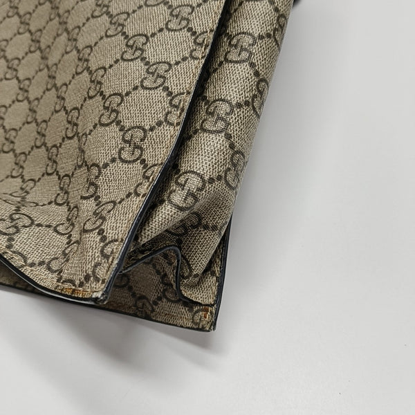 Monogram Coated Canvas Tote Bag Brown