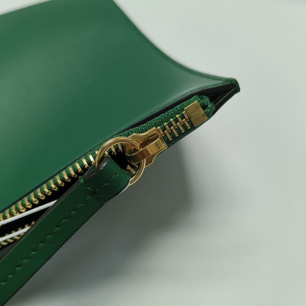 Calfskin Clutch Green