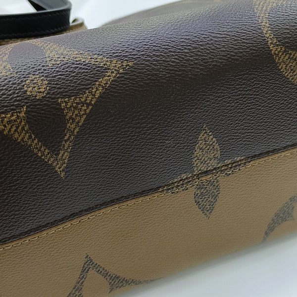 ONTHEGO MM Monogram Coated Canvas Brown
