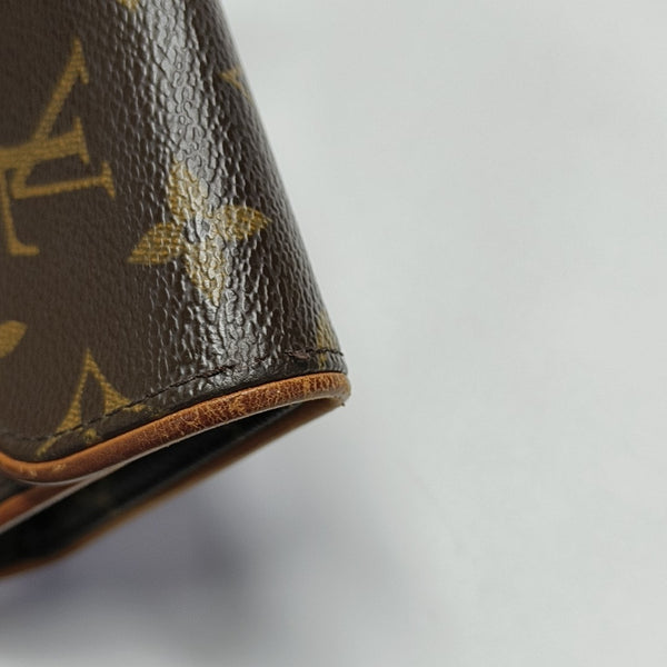 FLORENTINE Monogram Coated Canvas Brown