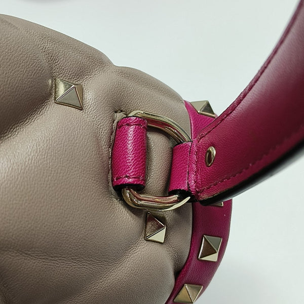 Quilted Calfskin Shoulder Bag Pink