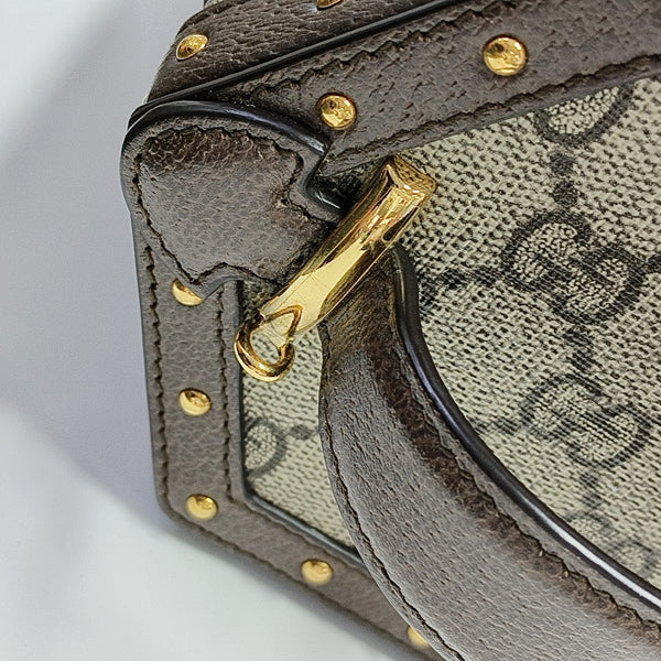 Monogram Coated Canvas Shoulder Bag Beige