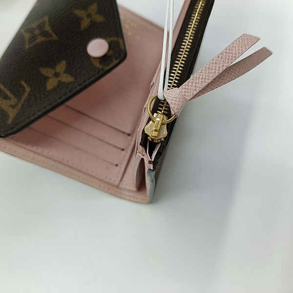 VICTORINE Monogram Coated Canvas Brown Wallet
