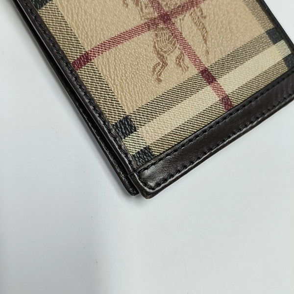 Coated Canvas Wallet Beige