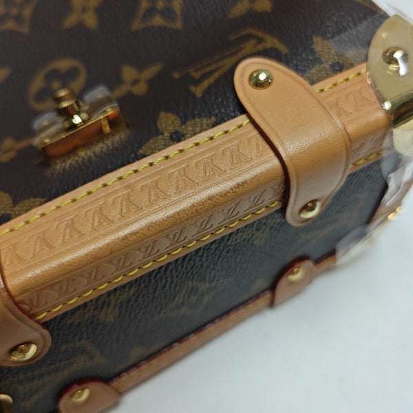 SIDE TRUNK MM Monogram Coated Canvas Brown