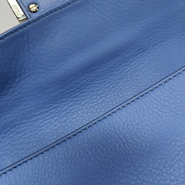Baguette Medium Calfskin Blue