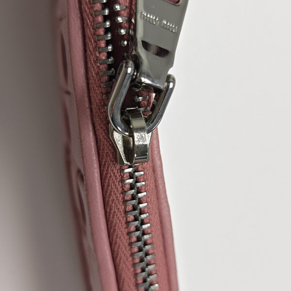 Lambskin Card Holder Pink