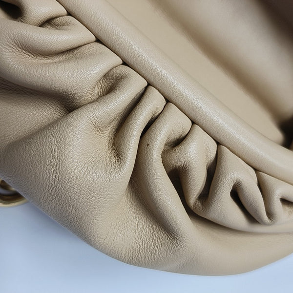 Calfskin Shoulder Bag Beige