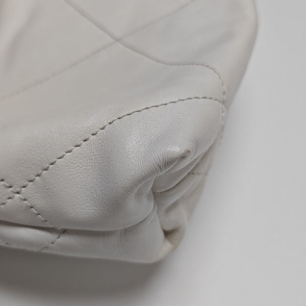 CHANEL 22 Mini Quilted Calfskin White
