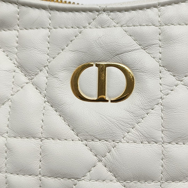 Miss Caro Mini Cannage Lambskin White