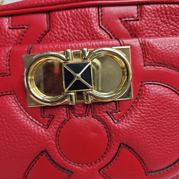 Galore Quilted Calfskin Red