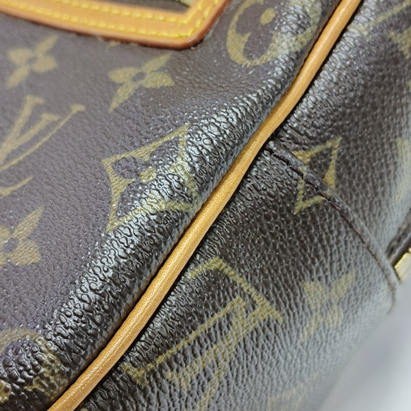 CITE MM Monogram Coated Canvas Brown