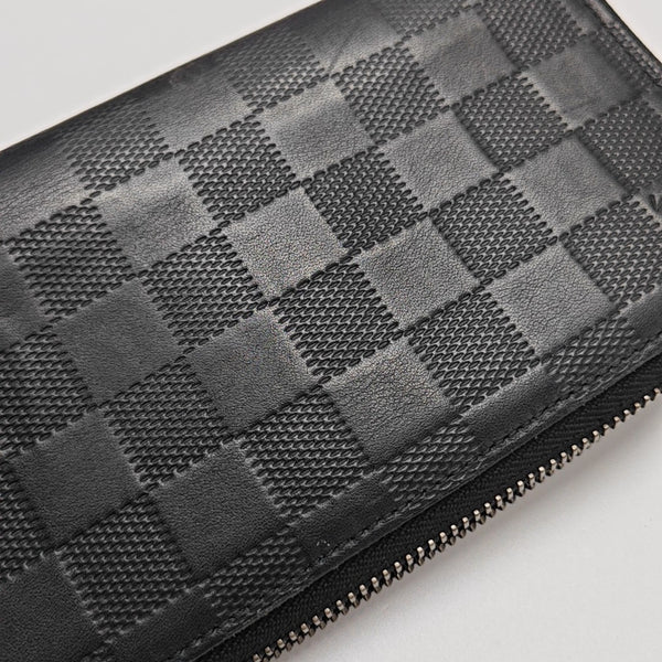 ZIPPY Damier Graphite Calfskin Black Wallet