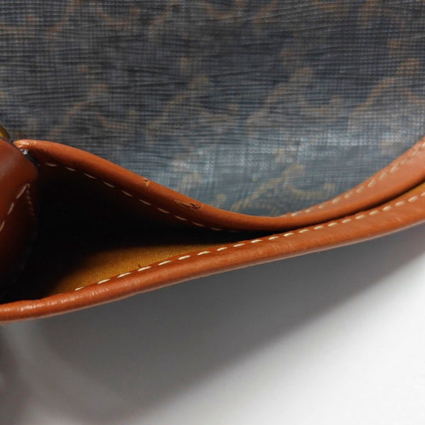 Authenticated pre-owned TRIOMPHE CANVAS Coated Canvas Brown - Shoulder Bag at Looply