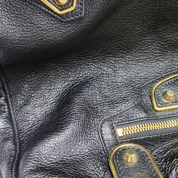 Classic Metallic Edge City Small Lambskin Black