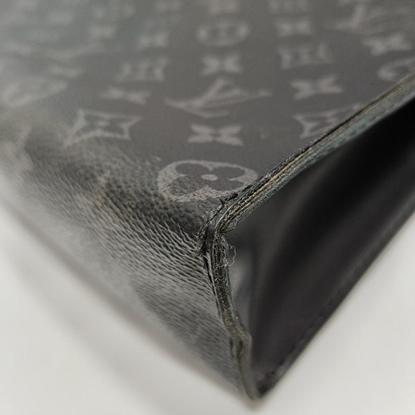 Pochette Voyag MM Monogram Coated Canvas Black