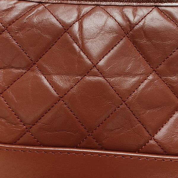 GABRIELLE Small Quilted Calfskin Red
