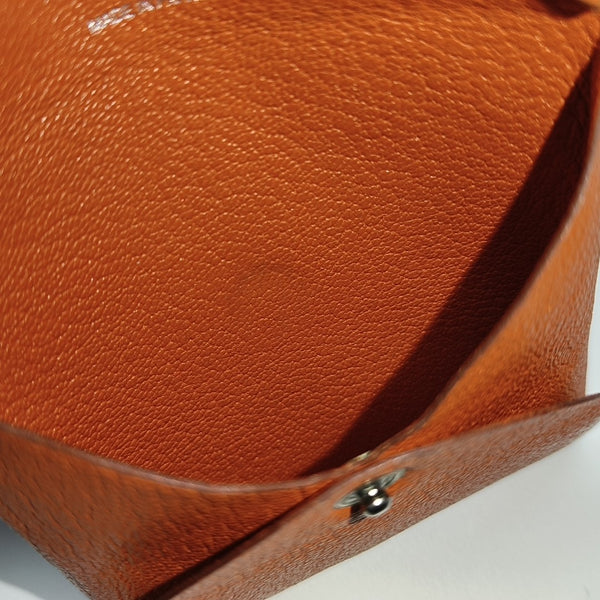 Bastia Chèvre Mysore Orange Card Holder