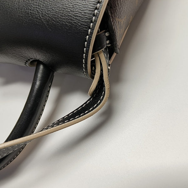 CHAIN IT PM Monogram Coated Canvas Black