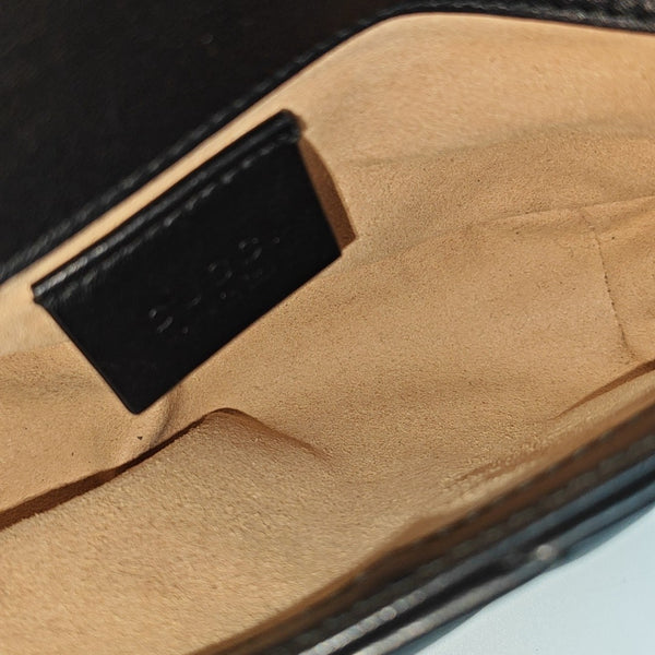 GG Marmont Mini Quilted Calfskin Black