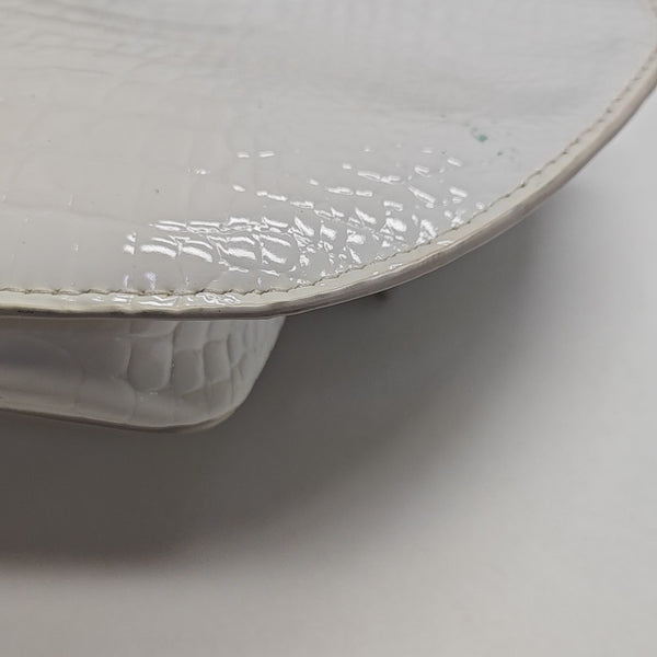 Patent Leather Shoulder Bag White