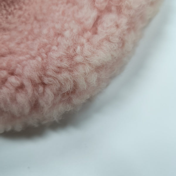 Fur Top Handle Bag Pink