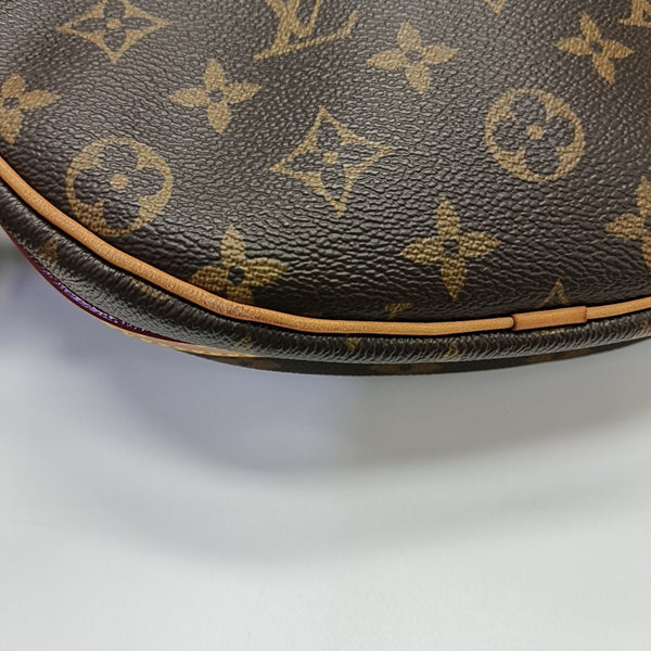 CROISSANT Monogram Coated Canvas Brown