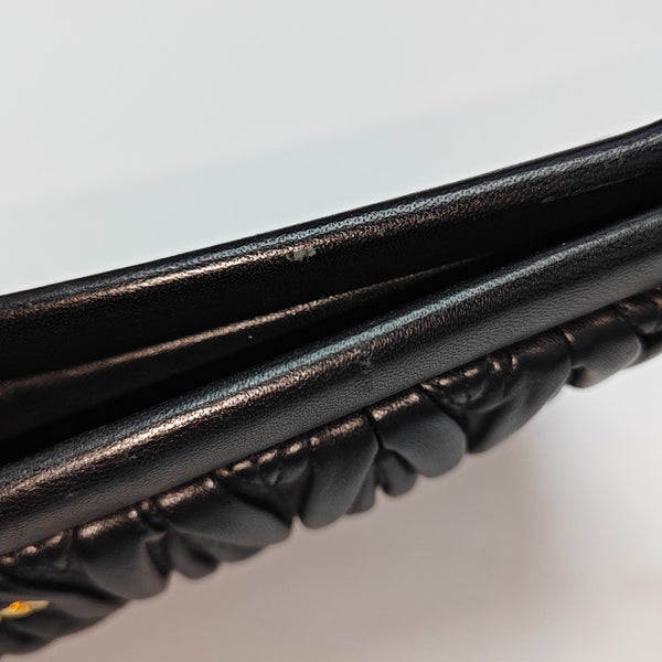 Quilted Lambskin Clutch Black