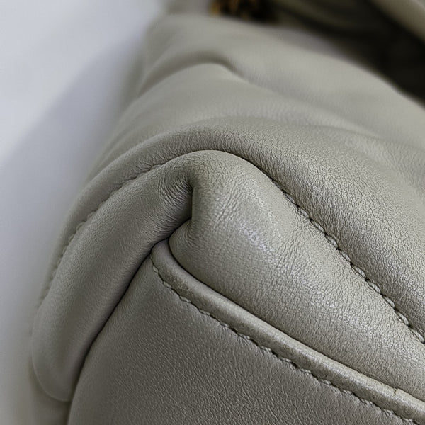 PUFFER Small Quilted Lambskin Gray