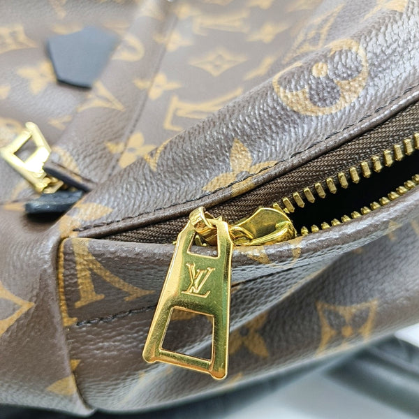 Authenticated pre-owned PALM SPRINGS PM Monogram Coated Canvas Brown - Backpack at Looply