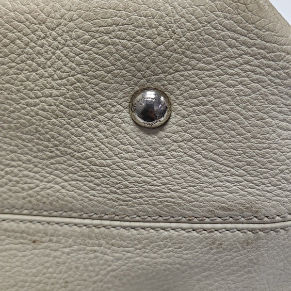 Calfskin Shoulder Bag White