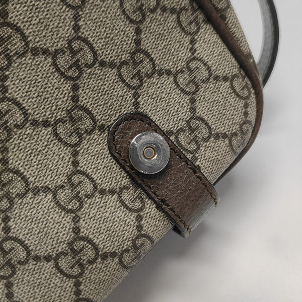 Monogram Coated Canvas Shoulder Bag Brown