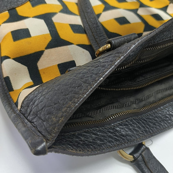 Canvas Top Handle Bag Multicolor